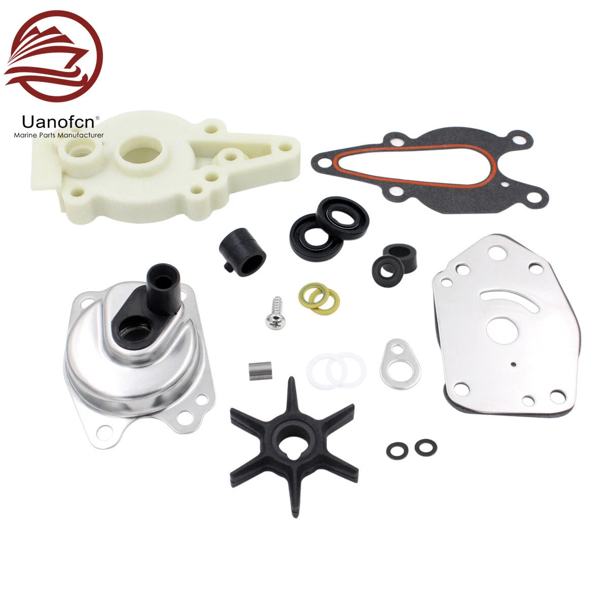 Water Pump Impeller Kit for Mercury Mariner 6 8 9.9 15 HP (2-Stroke) 46-42089A5