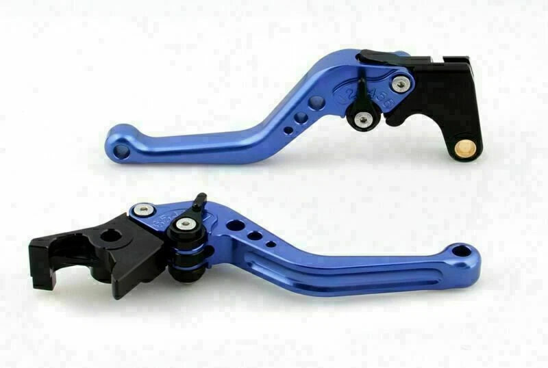 Short Brake Clutch Levers for Suzuki GSXR600 GSXR750 GSXR1000 (2005–2010) - Blue