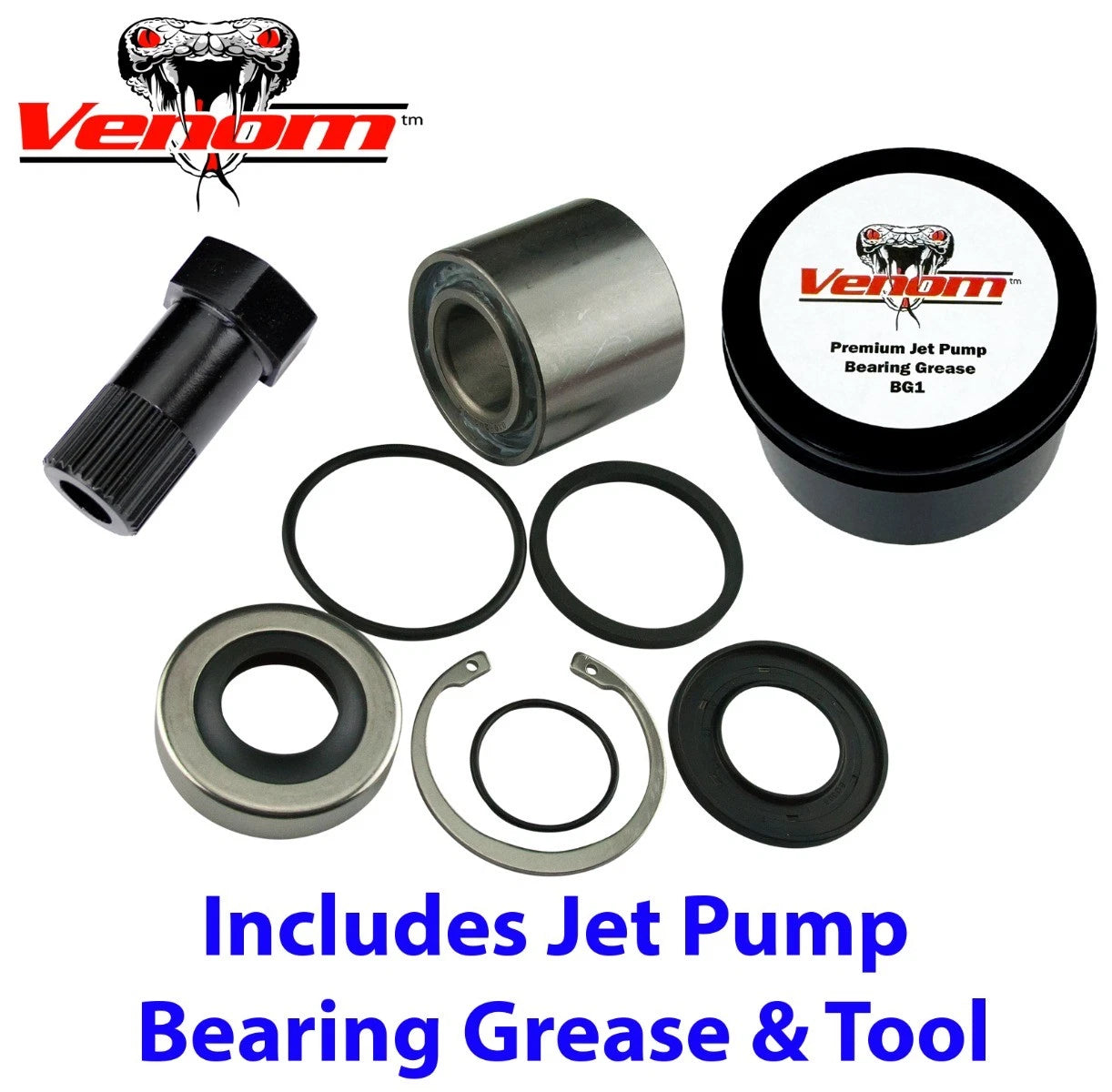 Jet Pump Rebuild Kit for SeaDoo GTX 215 LTD iS (2014–2015) w/ Grease & Tool
