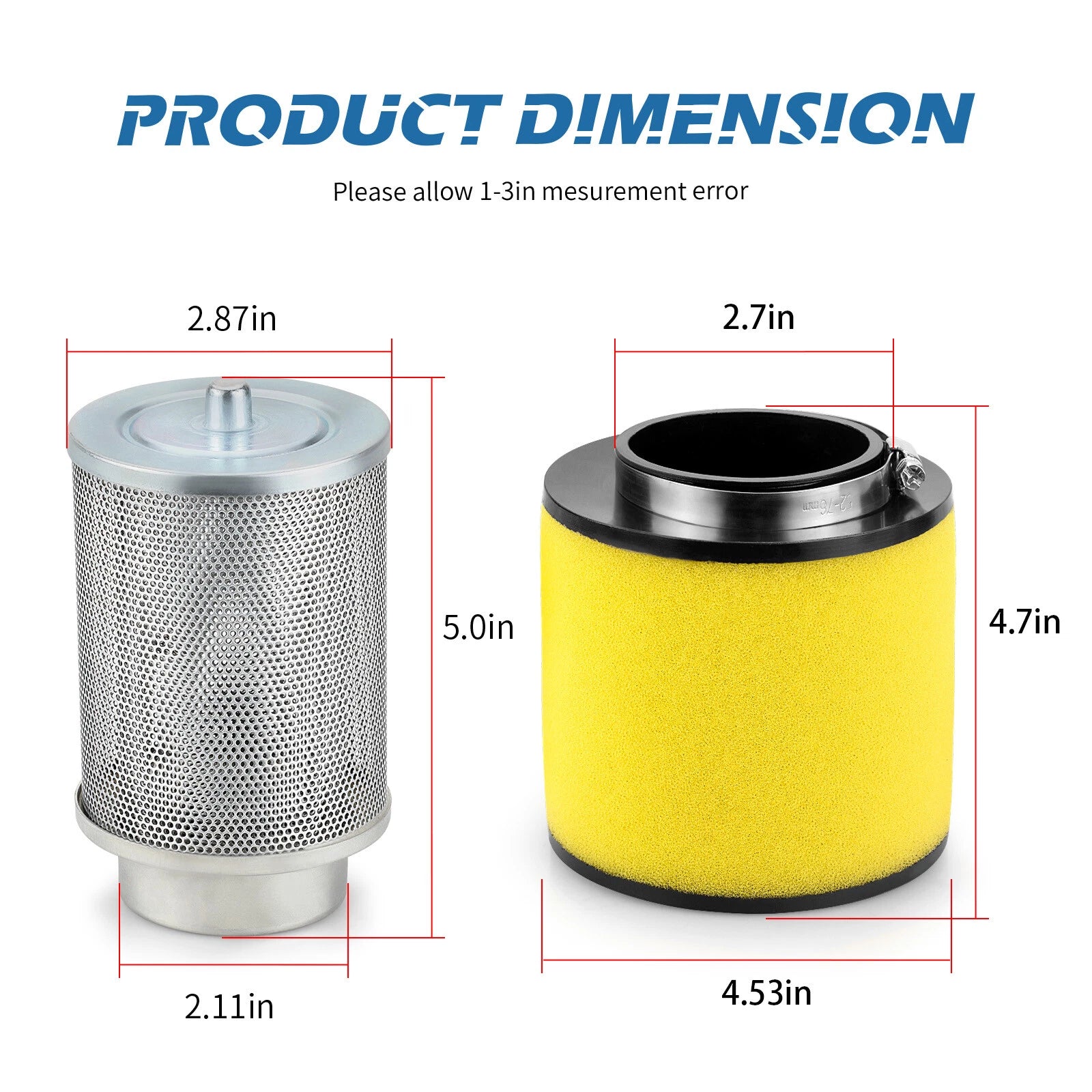 Air Filter & Cleaner Element for Honda Rancher 400 TRX400 (2004–2007)