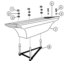 S.R Smith Flyte Deck II 10′ Radiant White Stand Onlyw/ Jig and Mounting Hardware – 70-209-7402