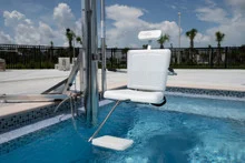 Spectrum Lolo Water Powered Pool Lift – 400 Pound Capacity Without Anchor – 26285