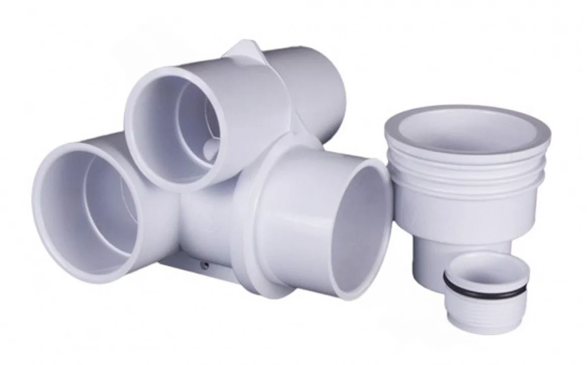 Super-Pro 25580-000-000 2.5″ White Poly Gunite Jet Body Assembly
