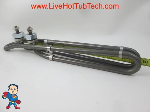 Titanium Heater Element 5.5kW 10-3/4″ 115v/230v M7 Bend – Premium Grade Hot Tub Spa Part