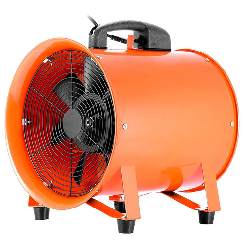 Utility Blower Fan 12 Inch 0.7HP 2295 CFM 3300 RPM Portable Ventilator High Velocity Multifunctional Ventilator Fume Extractor (12 Inch)
