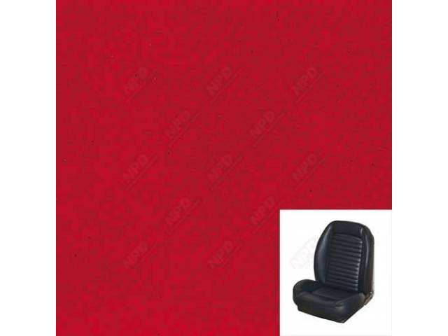 Front Bucket & Rear Bench Full Upholstery Set, Sport Seat II, Standard, Bright Red