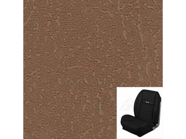 Front Bucket & Rear Bench Full Upholstery Set, Sport Seat II, Deluxe Pony, Palomino