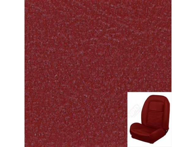 Front Bucket & Rear Bench Full Upholstery Set, Sport Seat II, Standard,Red