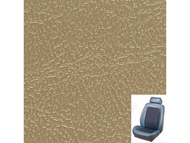 Front Bucket & Rear Bench Full Upholstery Set, Sport Seat II, Standard, Nugget Gold