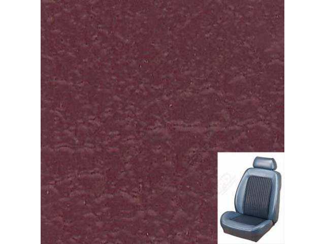 Front Bucket & Rear Bench Full Upholstery Set, Sport Seat II, Standard, Dark Red