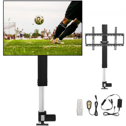 Swivel Motorized TV Lift Stroke Length 40 Inch Motorized TV Mount Fit for 32-70 Inch TV Lift with Remote Control Height Adjustable 28.74-68.11 Inch,Load Capacity 154 Lbs,Manual Swivel L/R 30°