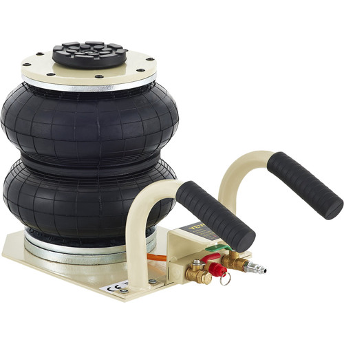 Pneumatic Jack, 3 Ton/4400 LBS Air Bag Jack, Triple Bag Air Jack for Vehicle, Extremely Fast Lifting Action, Max Height 11.8"/300 mm, Compact Size, Short Handle