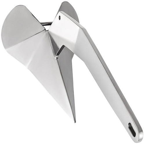 Delta Style Boat Anchor Stainless Steel Boat Anchor 18 LB Delta Style for Boats from 25-40 FT