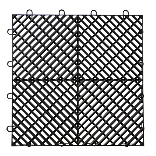 Tiles Interlocking 55 PCS Black, Drainage Tiles 12x12x0.5 Inches, Deck Tiles Outdoor Floor Tiles, Outdoor Interlocking Tiles, Deck Flooring for Pool Shower Bathroom Deck Patio Garage