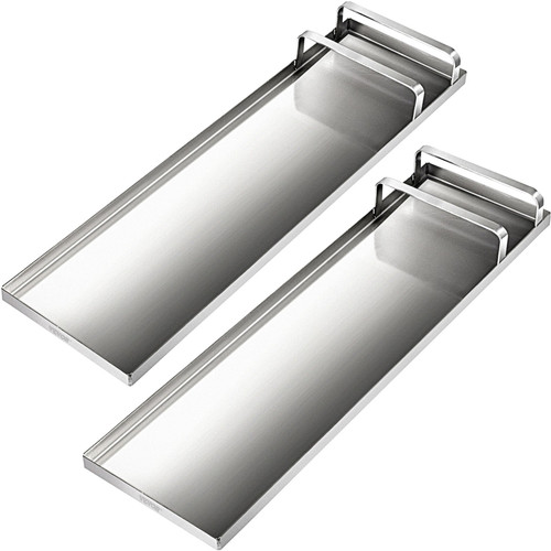 28" x 8" Concrete Knee Boards Slider Knee Boards, Kneeler Board Stainless Steel Kneeboards, Concrete Board Slider Tools, Pair Moving Sliders w/ Round Conner, for Cement & Concrete Finishing