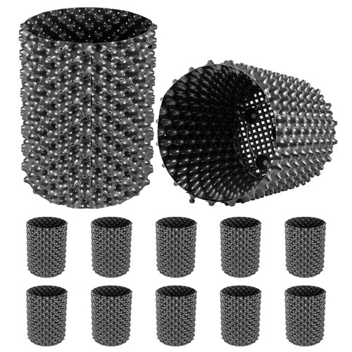 12 PCS Air Root Pruning Pots, 7.4 Gallon Garden Propagation Pot, Black Equivalent Pot, Recycled Air-Pruning Container, Air Root Pots Plant Root Trainer, with Base, Screws & Non-Woven Fabric Pot