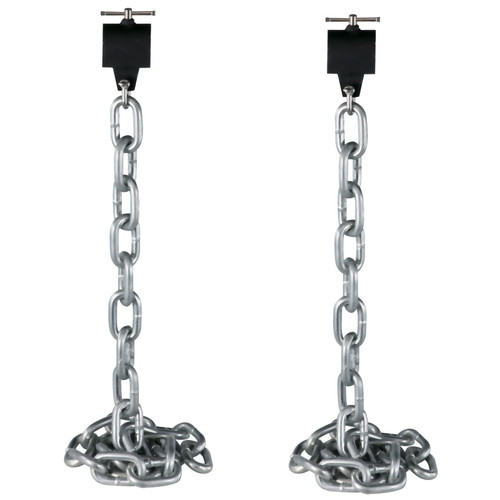 Weight Lifting Chains, 1 Pair 35LBS/16kg Weight lifting Chains,Bench Press Chains with Collars, 5.2ft Olympic Barbell Chains Weight Chains for Power Lifting, Silver