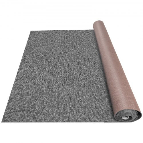 Gray Marine Carpet 6 ft x 18 ft Boat Carpet Rugs Indoor Outdoor Rugs for Patio Deck Anti-Slide TPR Water-Proof Back Cut Outdoor Marine Carpeting Easy Clean Outdoor Carpet Roll