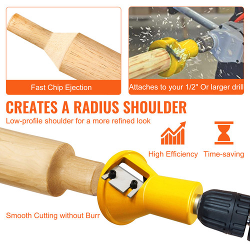 Tenon Cutter, 1"/25.4mm & 1.5"/38mm & 2"/50.8mm, with Dual Straight Blades & Button Screws Home Master Kit, Premium Aluminum & Steel Log Furniture Cutter, Commercial Starter's Tool for Home DIY