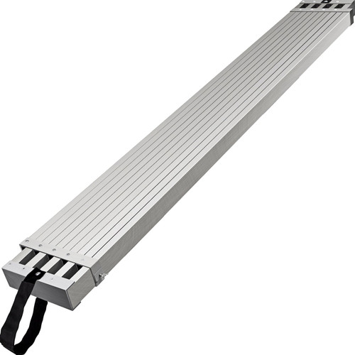 Aluminum Work Plank, 8-13ft Telescoping Plank, 440lbs Capacity Aluminum Extension Plank, 12.5 inch Width, Aluminum Scaffolding Plank with Skid-Proof Platform Scaffold Ladder Accessory