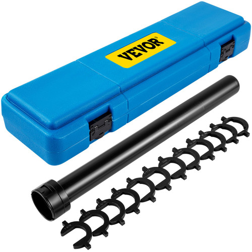 Inner Tie Rod Tool Kit, 13 Pcs Tie Rod Removal Tool, 13 Pcs Crowfoot Adapters Inner Tie Rod Tool Set, 1/2 Inch Drive Tube Tie Rods Tool, Heavy-Duty Steel Inner Tie Rod Removal Tool for Vehicle