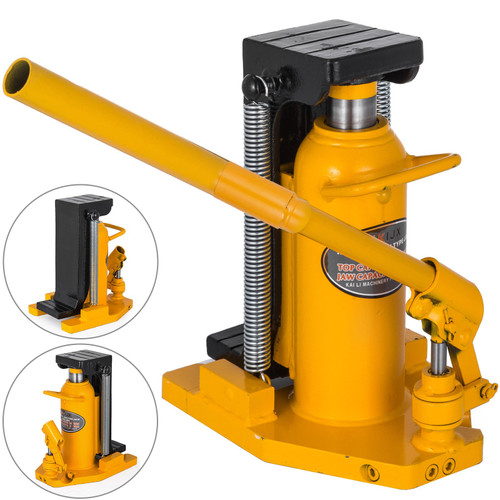 Toe Jack Lift Hydraulic Machine Toe Jack Lift Air Hydraulic Toe Jack Proprietary Heat-Treated Steel (10-20Ton Yellow)