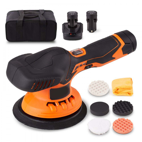 Car Polisher Buffer Cordless Dual Action Polishing Machine 6" 1PC Battery