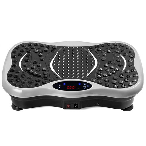 Vibration Plate Exercise Machine, 350LBS LCD 3 Levels Whole Body Exercise Vibration Fitness Platform with Bluetooth,Remote,Loop Resistance Bands, Home Training Equipment for Weight Loss (Red)