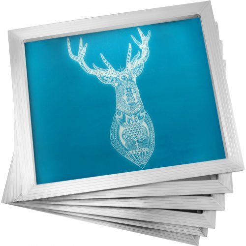 Silk Screen Frame 6 Pieces Aluminum Silk Screen Frame 20x24 Inch Silk Screen Printing Frame with White 110 Count Mesh