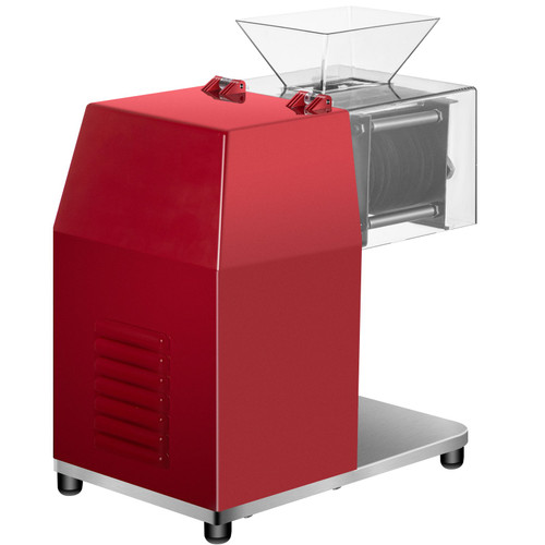 Commercial Meat Cutting Machine, 551 Lbs/H 850W Meat Shredding Machine, 3.5mm Blade Electric Meat Cutter, Stainless Steel Restaurant Food Cutter, for Kitchen Supermarket Lamb Beef Chicken, Red