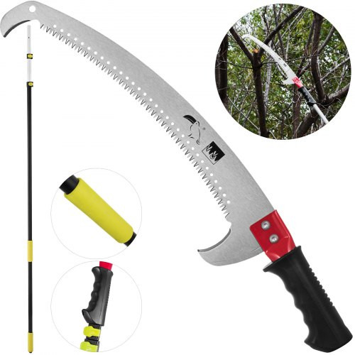6-18 Foot Telescopic Pole Saw, Black