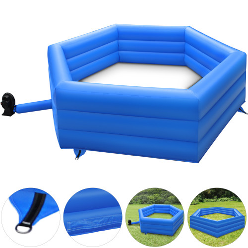 Gaga Ball Pit Inflatable, 20 ft Gagaball Court with Electric Air Pump, Inflates in Under 3 Minutes for Outdoor Indoor School Family Activity