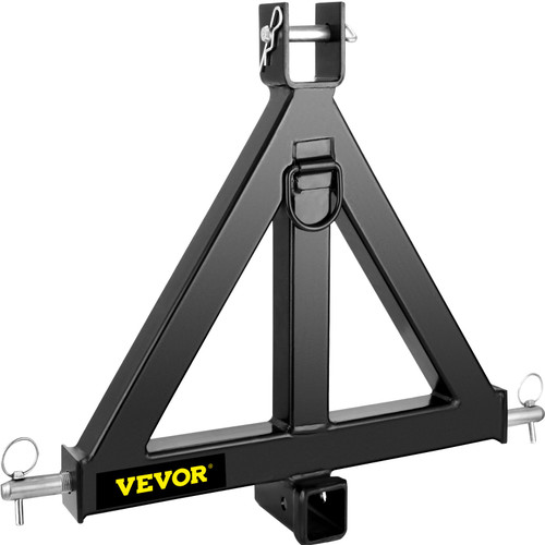 3 Point Trailer Hitch Heavy Duty 2In Receiver Hitch Category 1 33In Hitch Attachments Tow Hitch Drawbar Adapter Black (Heavy Duty Trailer Hitch)