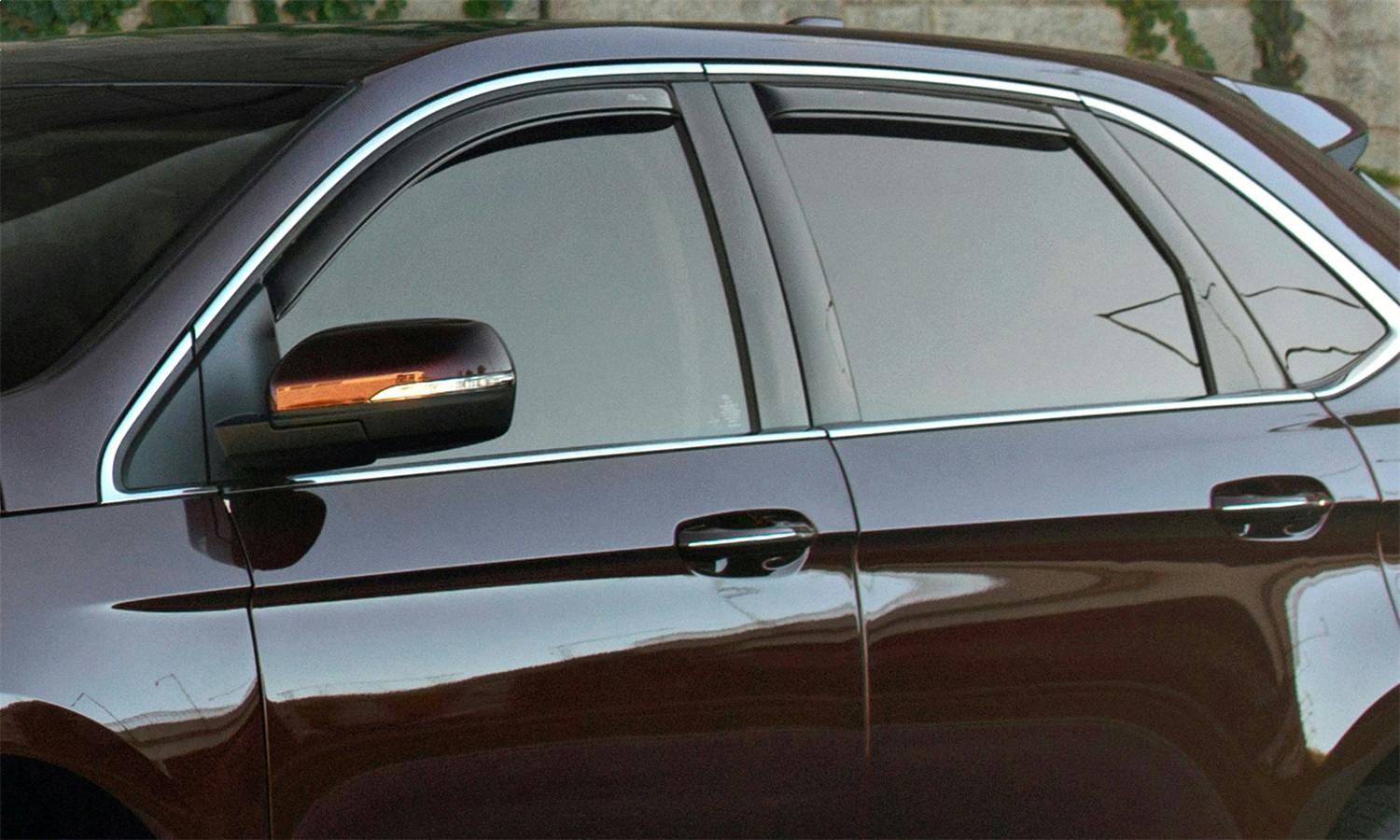 AVS 194376 Ventvisor Deflector; Smoke; In-Channel; 4 pc.