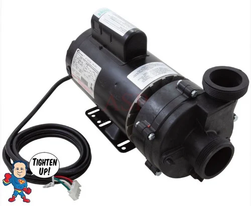 Vico Ultimax 3.0HP Spa Pump – 230V 2-Speed 56 Frame 2″ Side Discharge – Complete Assembly