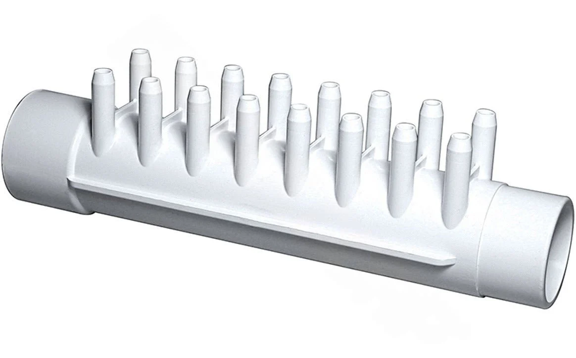 Waterway 1.5″ S x 1.5″ SPG x (16) 3/8″ SB Ports Manifold