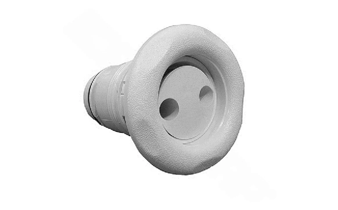 Waterway 210-6520 3 1/2″ white poly jet internal pulsator textured 5-scallop face