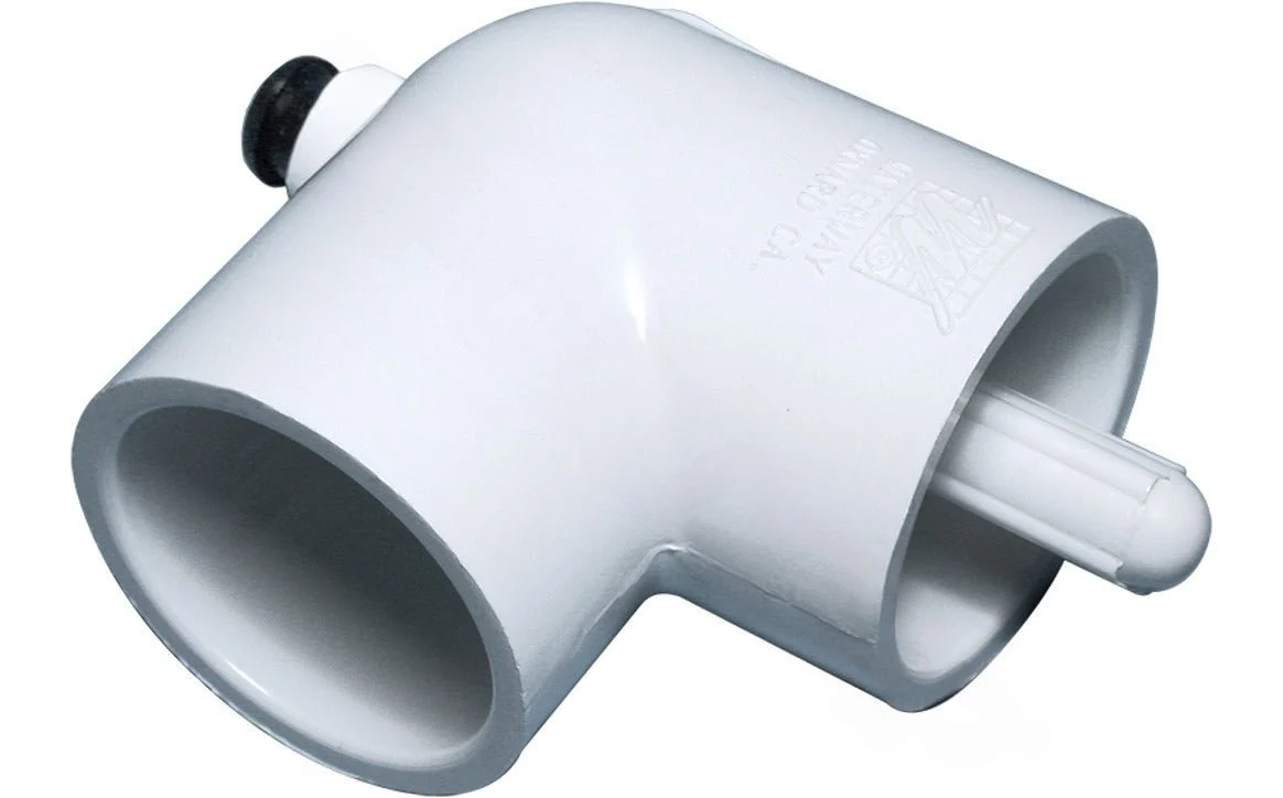 Waterway 400-5580 1.5″ S x 1.5″ S 90 Degree Elbow with Thermowell & Bushing