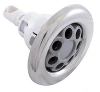 Waterway 5 Inch Massage Power Storm Jet 5 Scallop Stainless Steel Gray 212-7747S