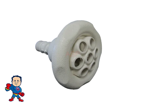 Waterway Poly Storm Internal Jet 3-3/8″ White Textured Scallop 7-Hole Massage – NLA