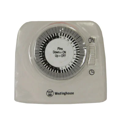Westinghouse 2-Outlet 24-Hour Heavy Duty Mechanical Pin Lamp Timer