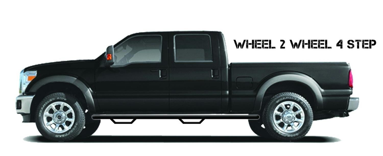 N-FAB T2282CC Nerf Step - Cab Len w/o Bed Acs (2 Stps) - 22-26 Tundra CrewMax - Gloss Blk